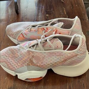 Nike  Women's Coral and White Athletic Shoes